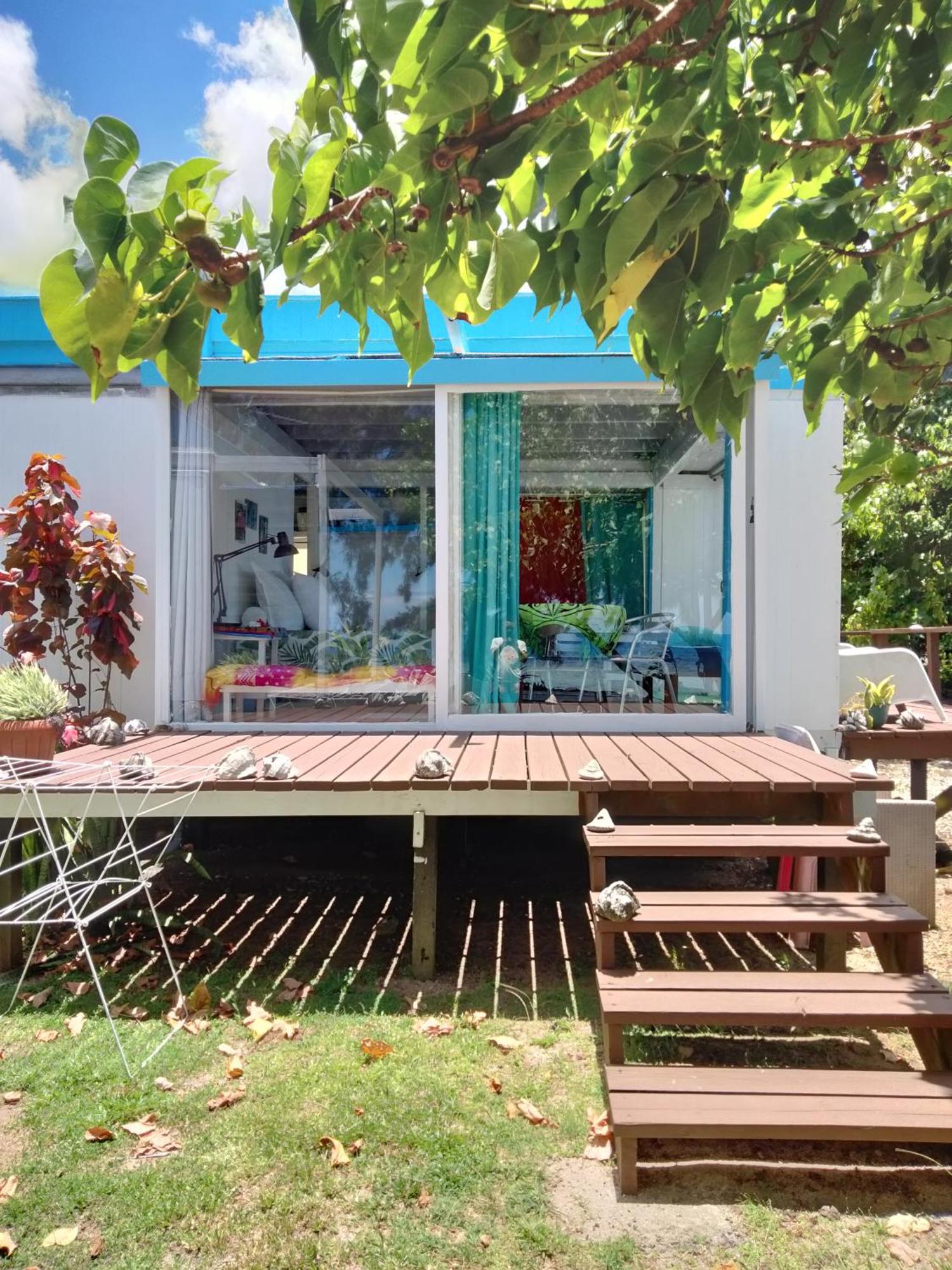 Bungalow Vue Lagon 180 Degre, La Maison Bleue Муреа Экстерьер фото