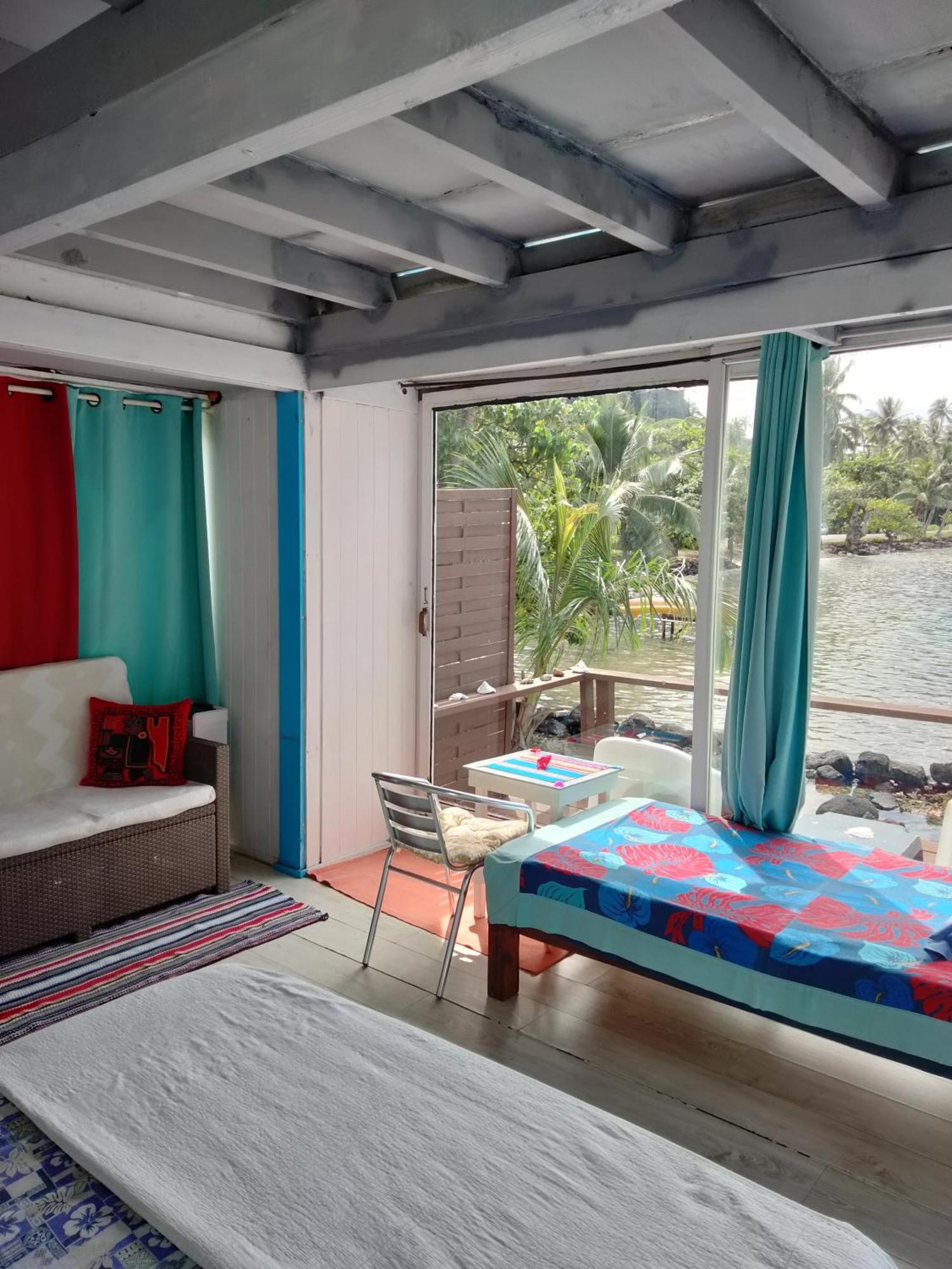 Bungalow Vue Lagon 180 Degre, La Maison Bleue Муреа Экстерьер фото