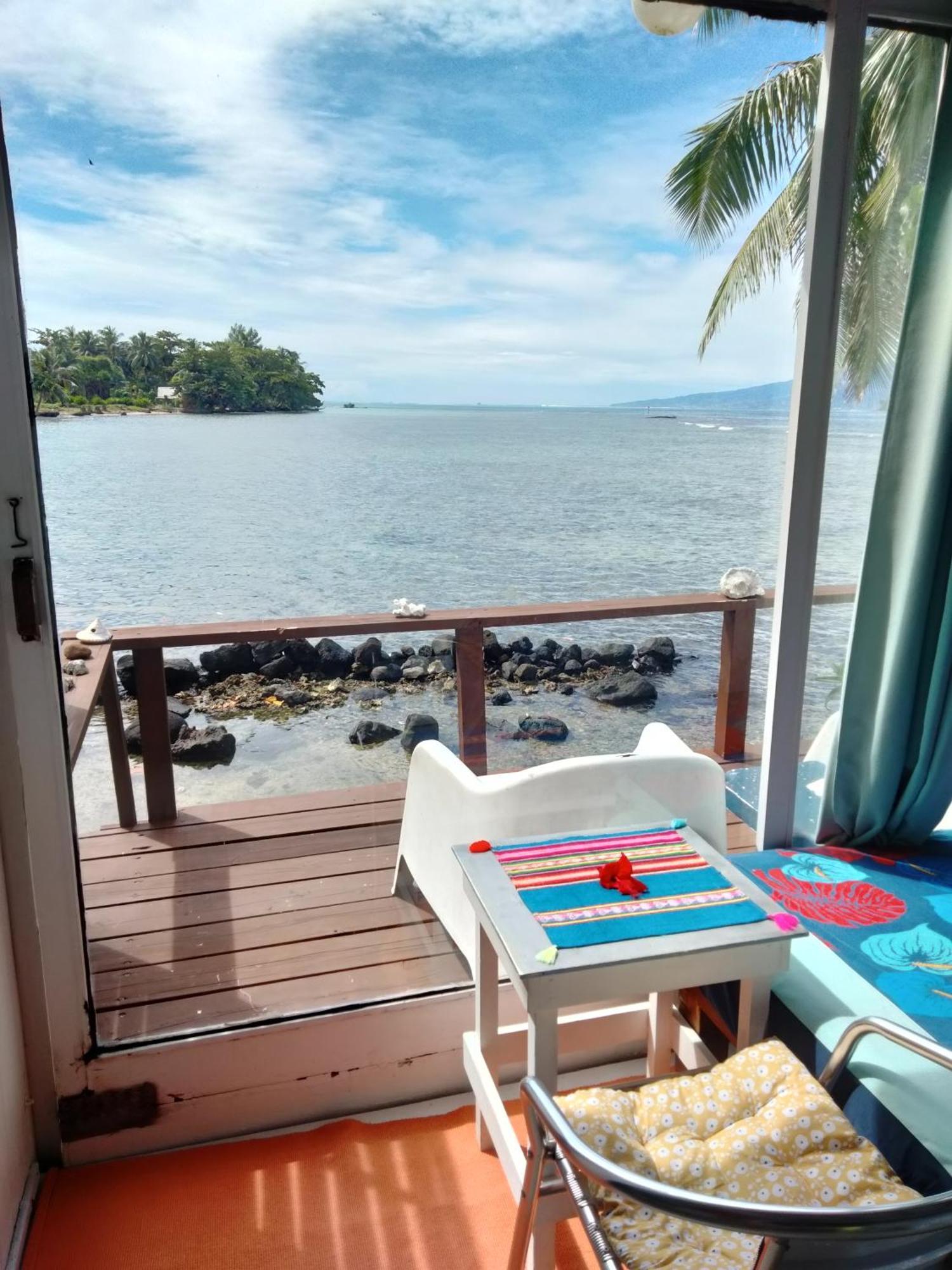 Bungalow Vue Lagon 180 Degre, La Maison Bleue Муреа Экстерьер фото